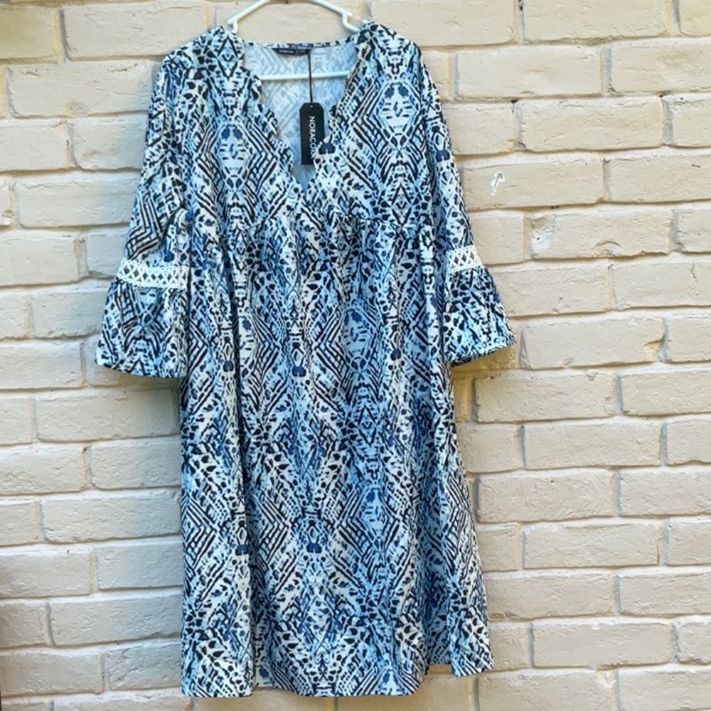 Take 50% OFF- NORACORA Women's Print Dress, Size-XXL